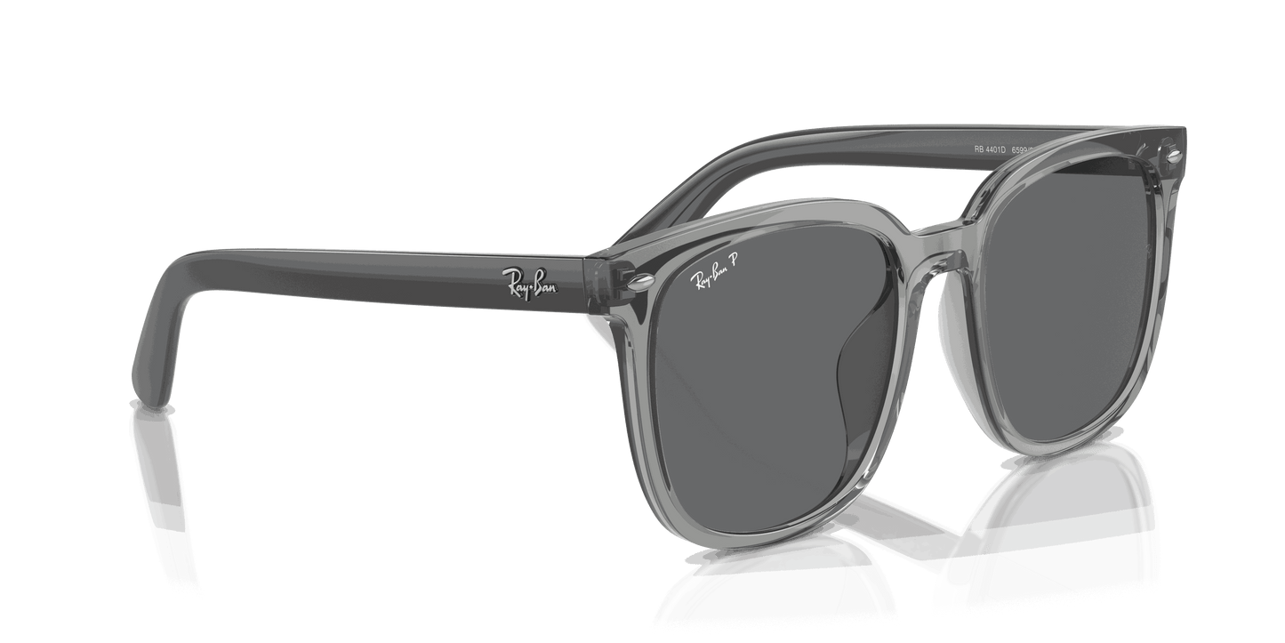 [Dark Grey Lenses, Polished Transparent Grey Frame]