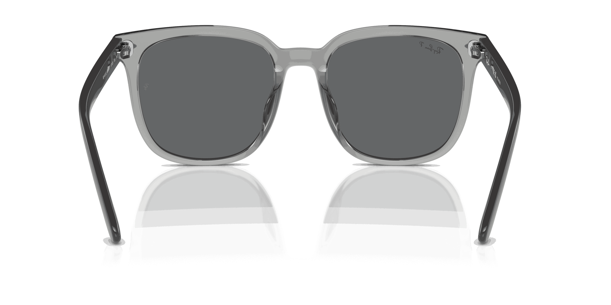 [Dark Grey Lenses, Polished Transparent Grey Frame]