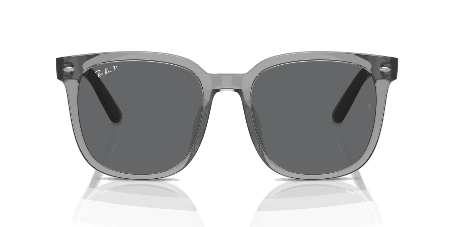 [Dark Grey Lenses, Polished Transparent Grey Frame]