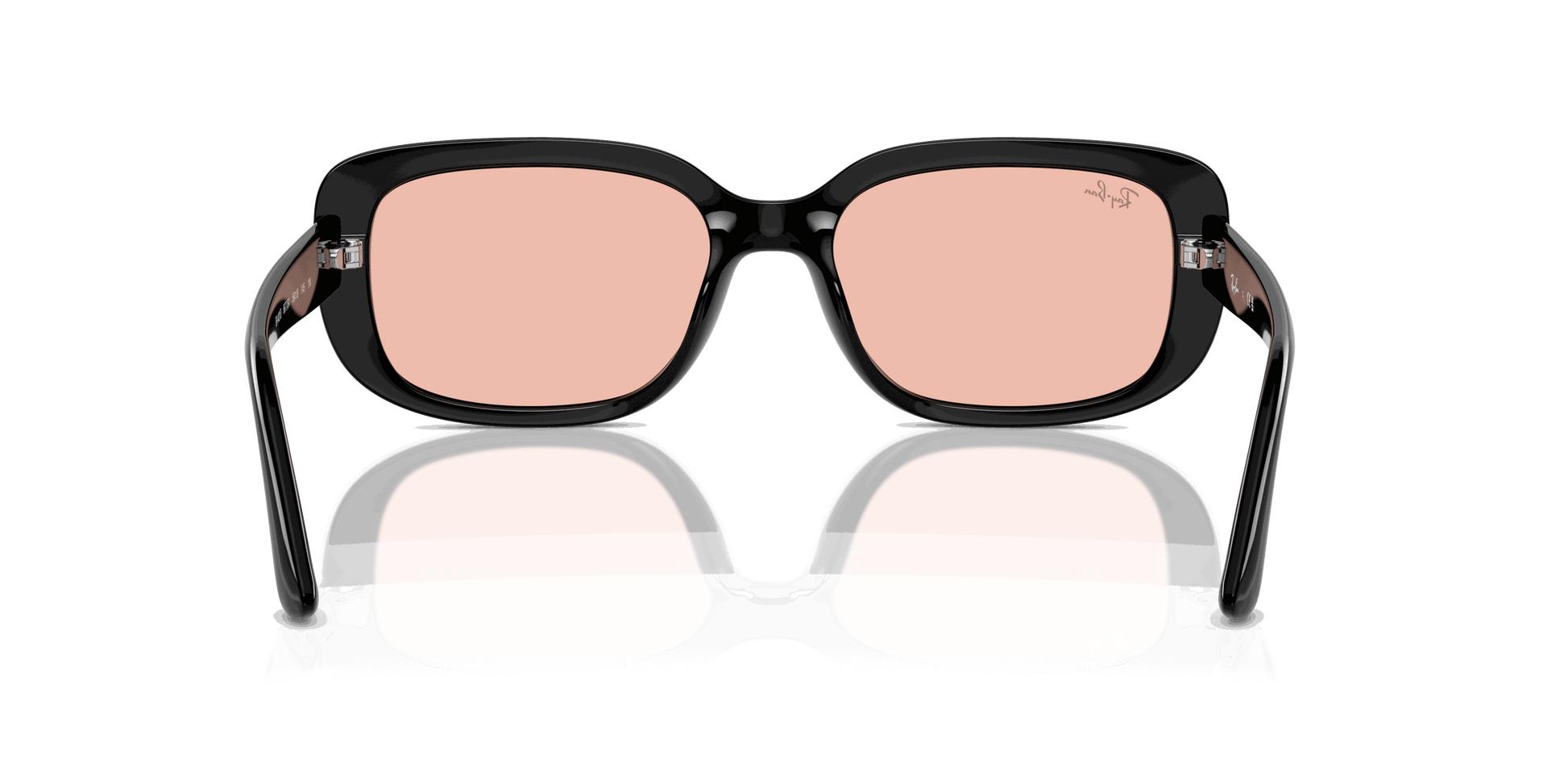 [Dark Pink Lenses, Polished Black Frame]