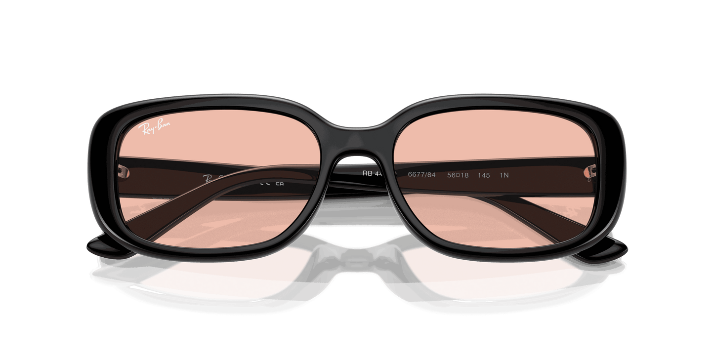[Dark Pink Lenses, Polished Black Frame]