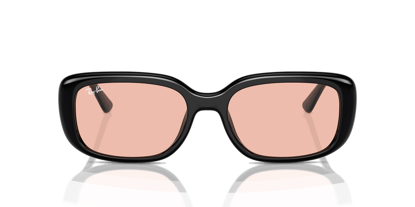 [Dark Pink Lenses, Polished Black Frame]
