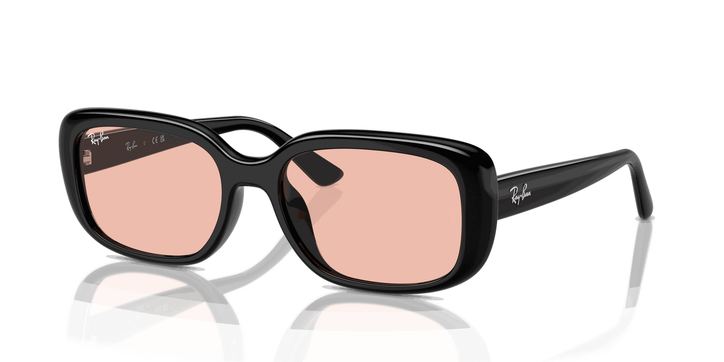 [Dark Pink Lenses, Polished Black Frame]