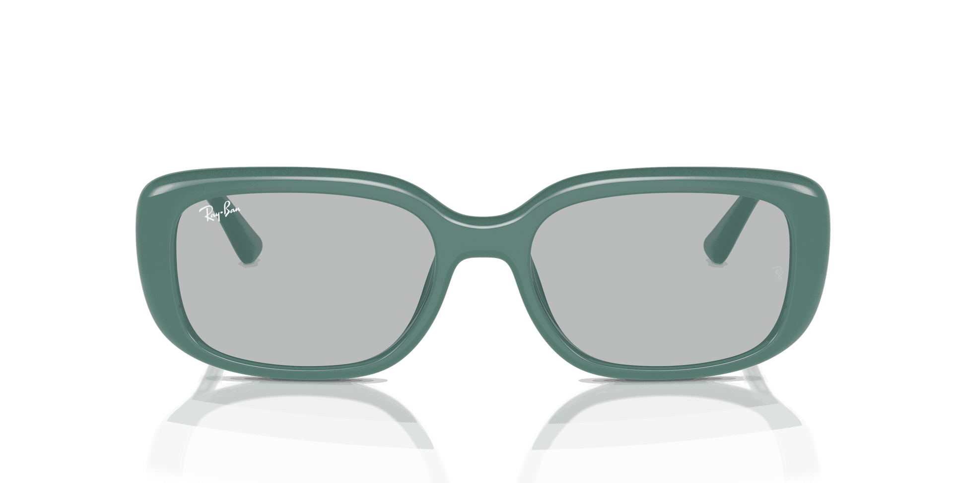 [Light Grey Lenses, Polished Algae Green Frame]