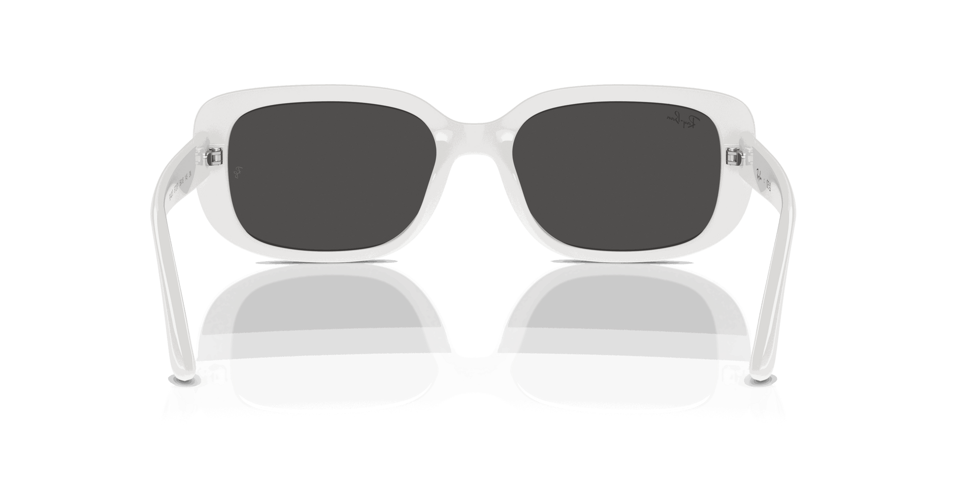 [Dark Grey Lenses, Polished White Frame]