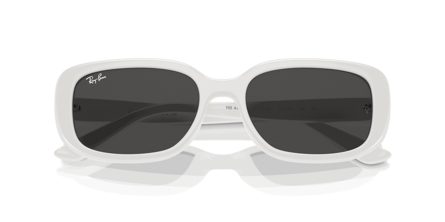 [Dark Grey Lenses, Polished White Frame]