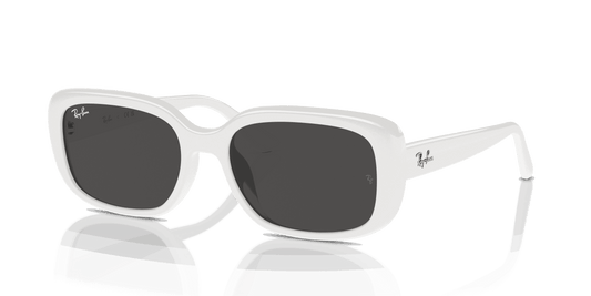 [Dark Grey Lenses, Polished White Frame]