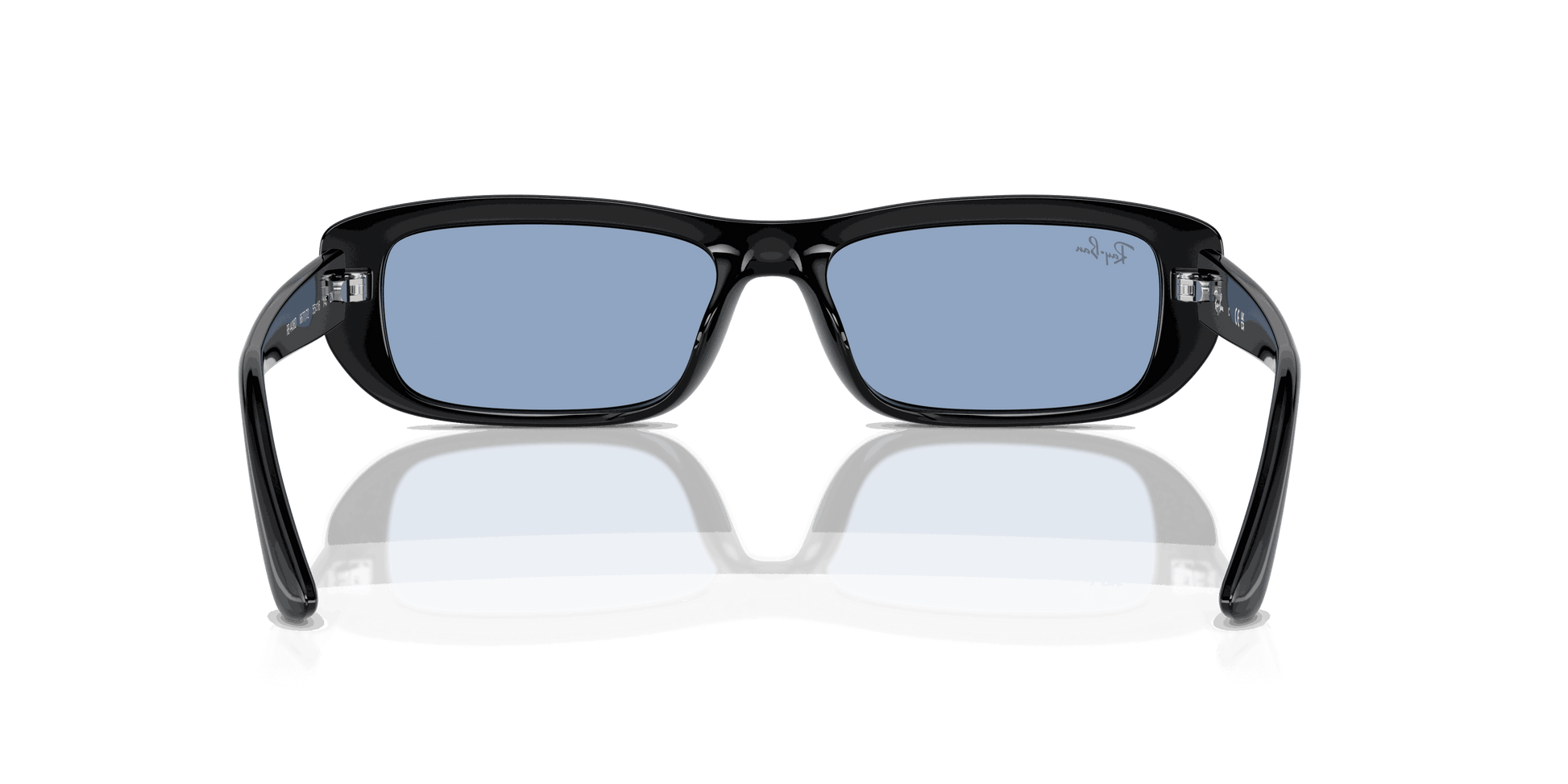 [Light Blue Lenses, Polished Black Frame]