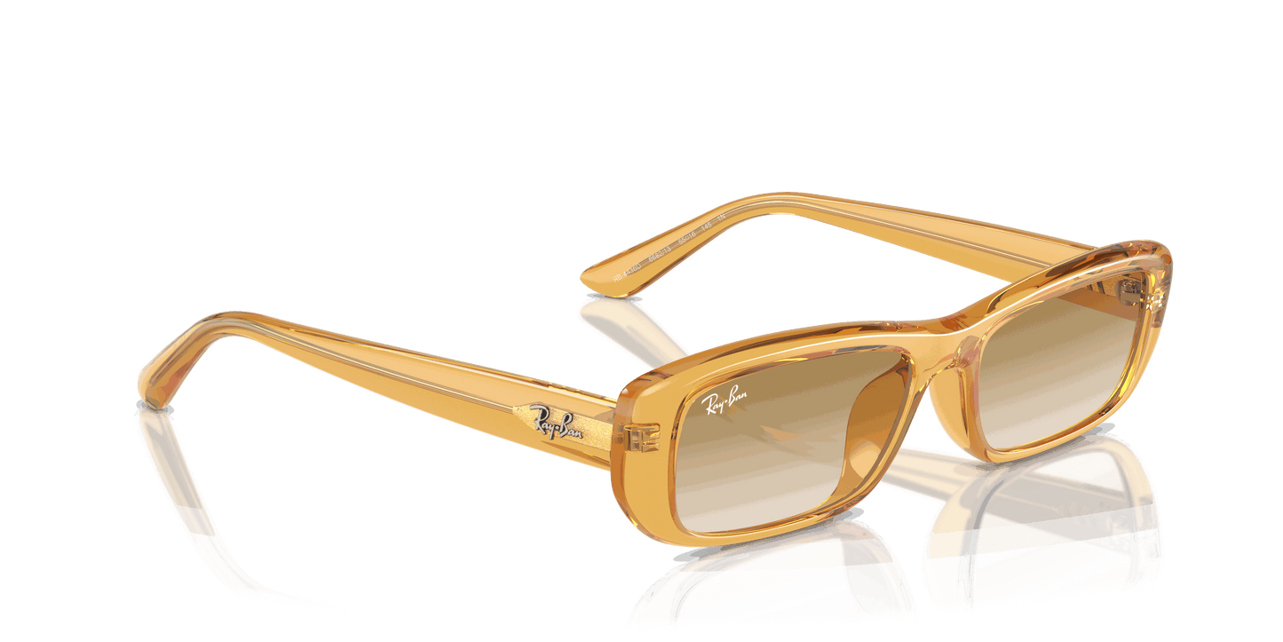 [Clear Light Brown Lenses, Polished Transparent Yellow Frame]