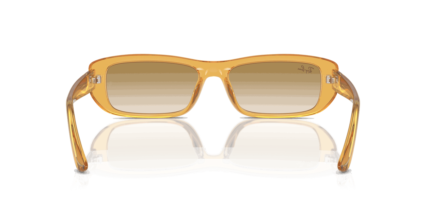 [Clear Light Brown Lenses, Polished Transparent Yellow Frame]
