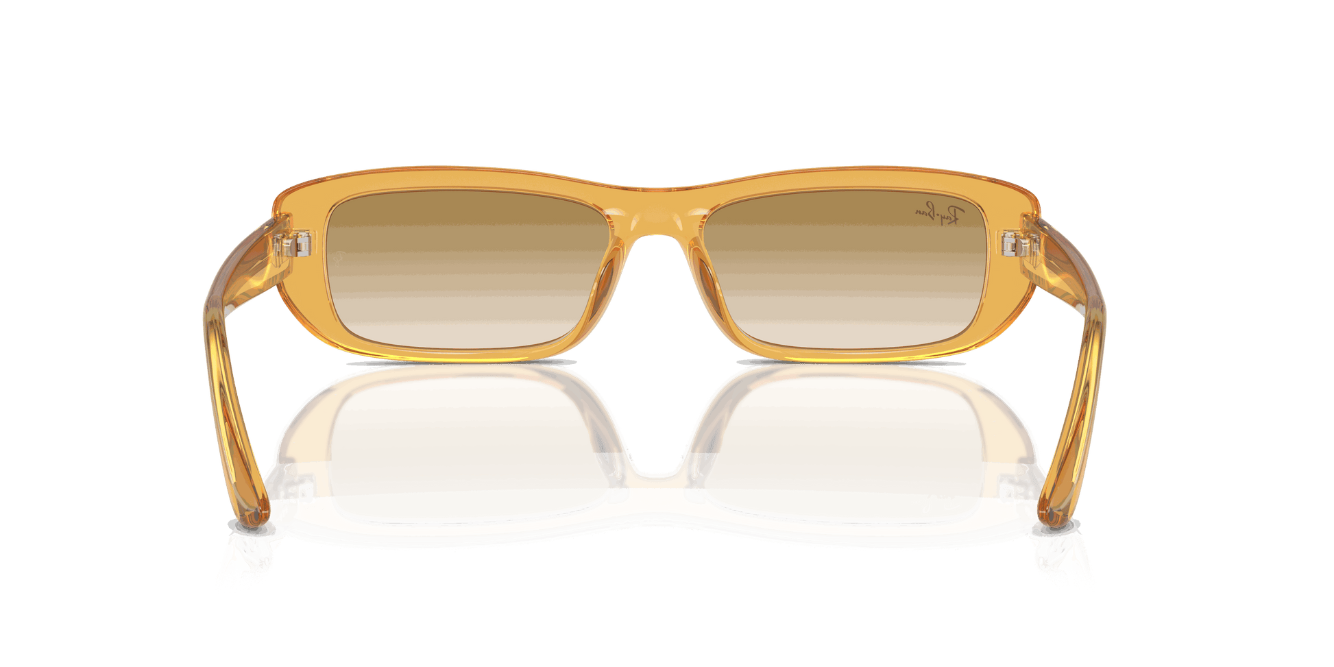 [Clear Light Brown Lenses, Polished Transparent Yellow Frame]