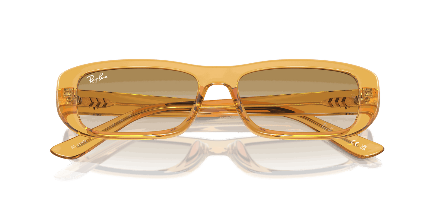 [Clear Light Brown Lenses, Polished Transparent Yellow Frame]