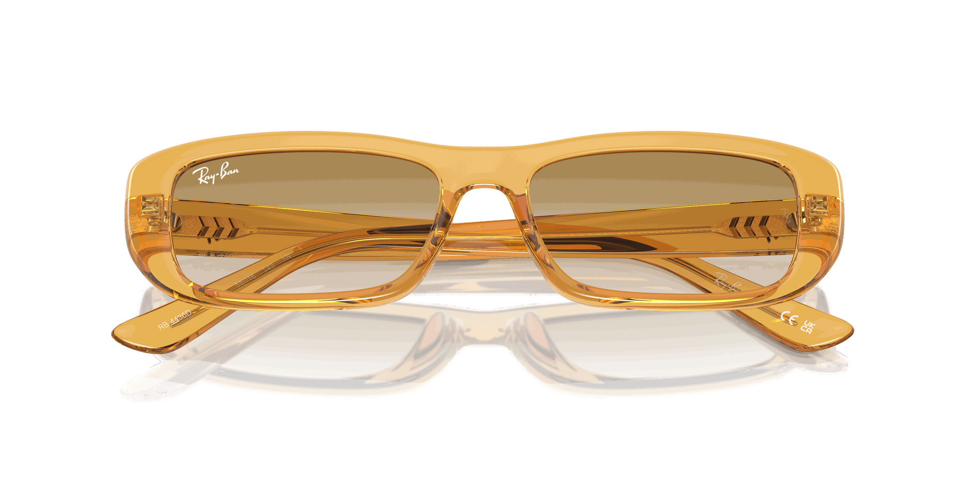 [Clear Light Brown Lenses, Polished Transparent Yellow Frame]