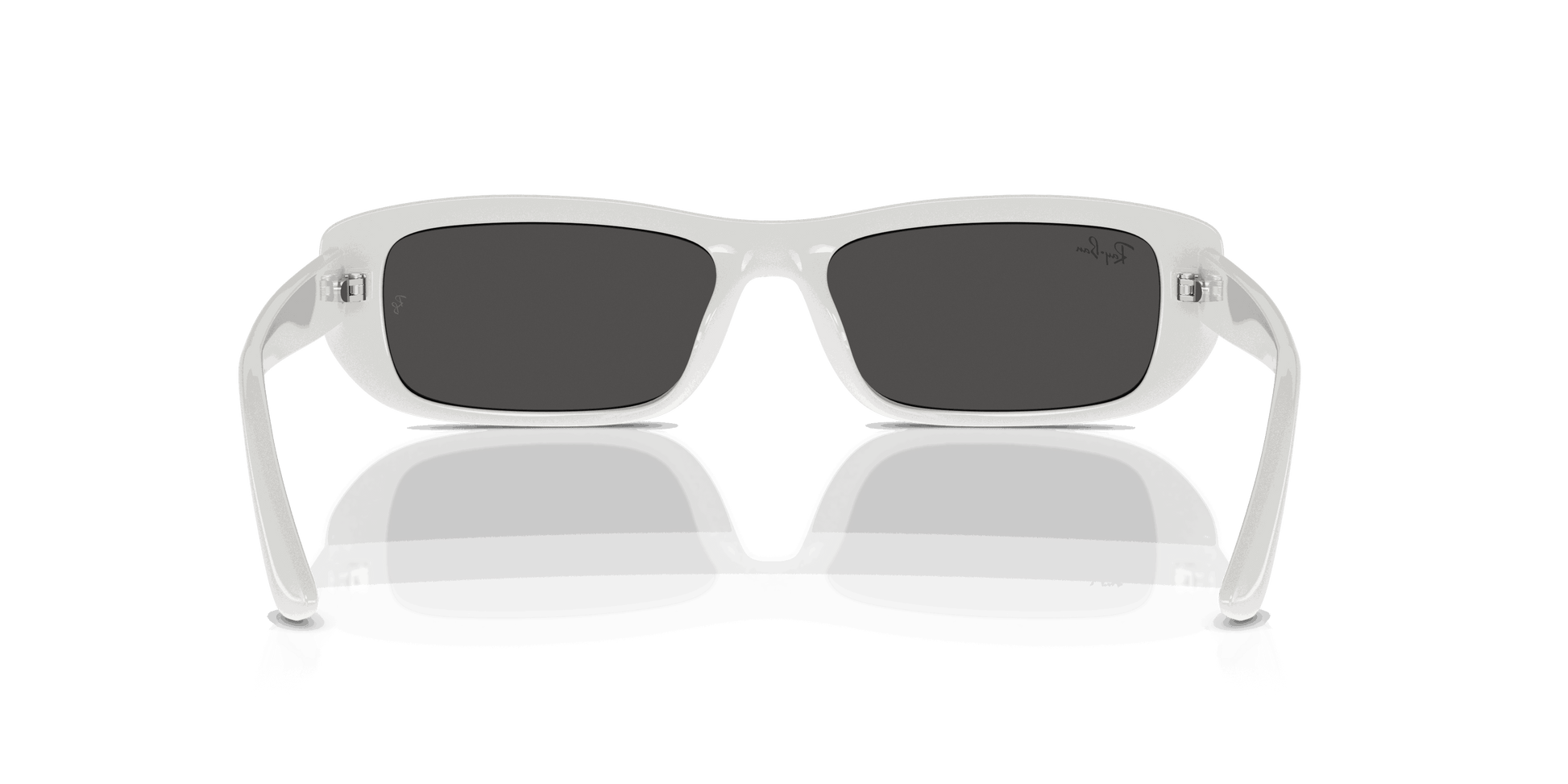 [Dark Grey Lenses, Polished White Frame]