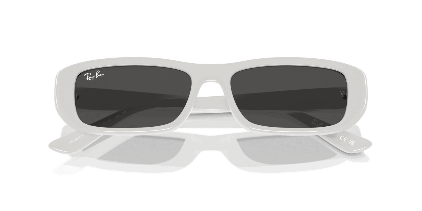 [Dark Grey Lenses, Polished White Frame]
