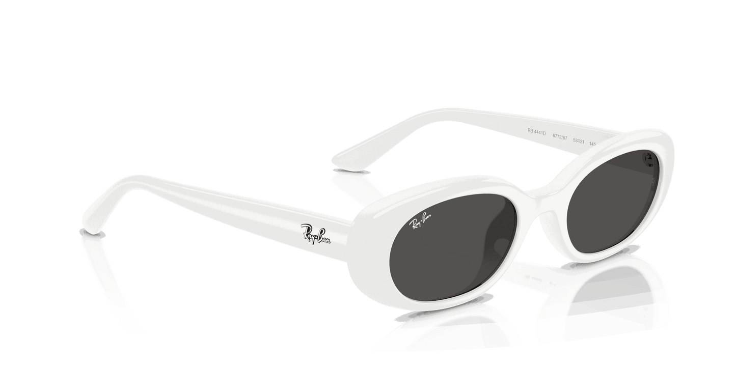 [Dark Grey Lenses, Polished White Frame]