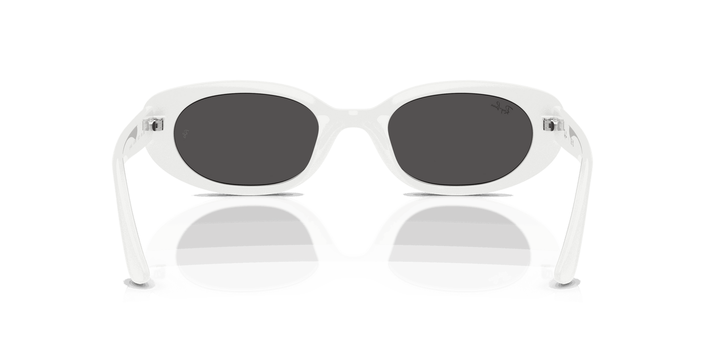 [Dark Grey Lenses, Polished White Frame]