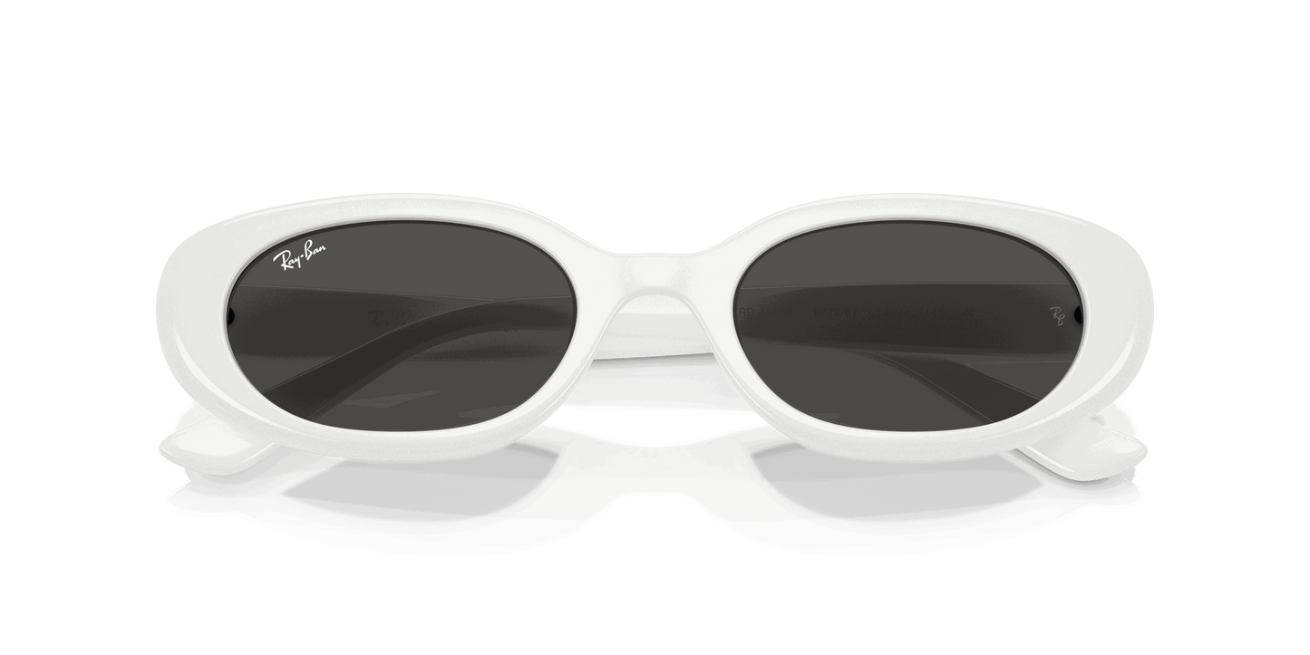 [Dark Grey Lenses, Polished White Frame]