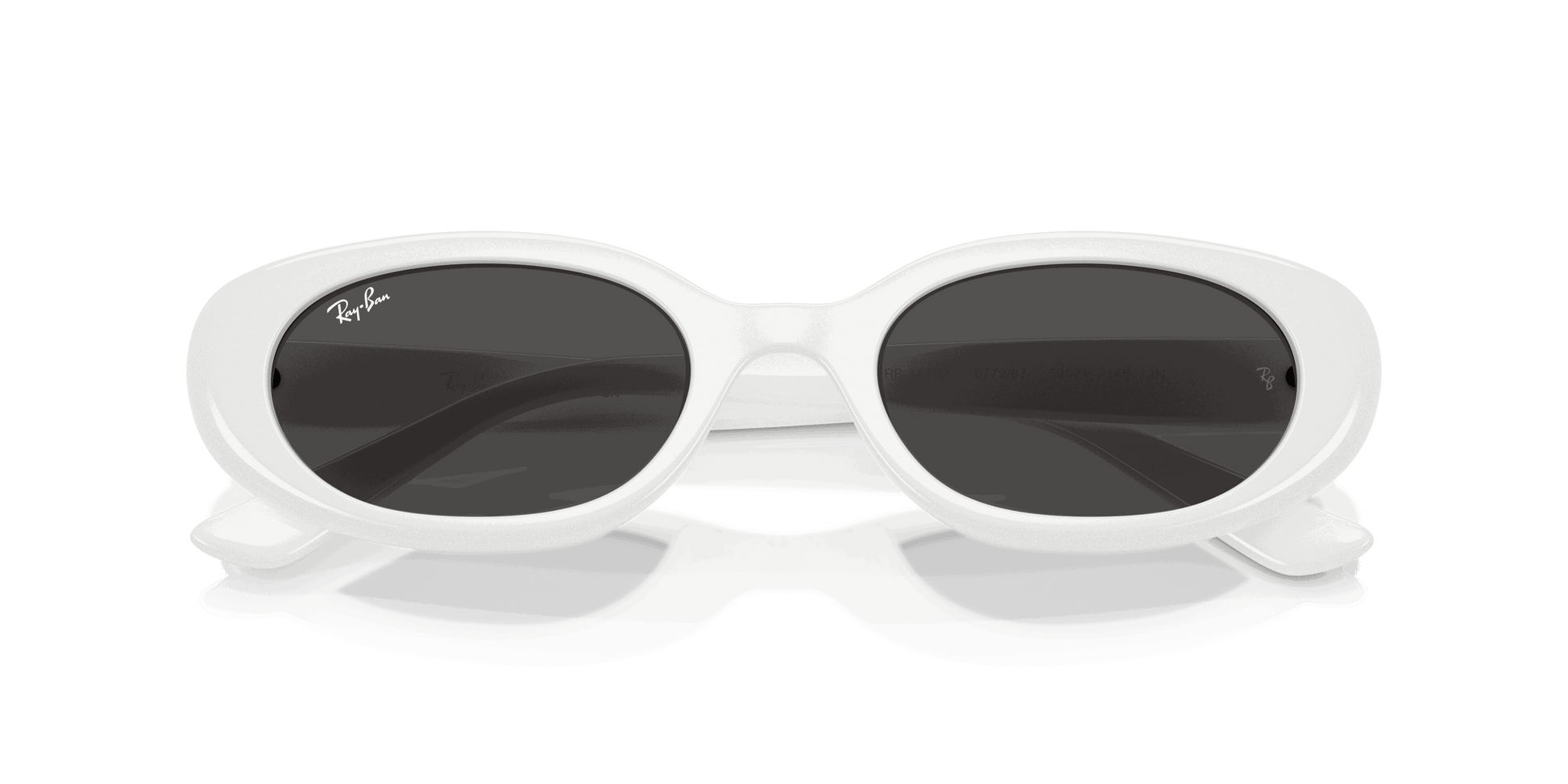 [Dark Grey Lenses, Polished White Frame]