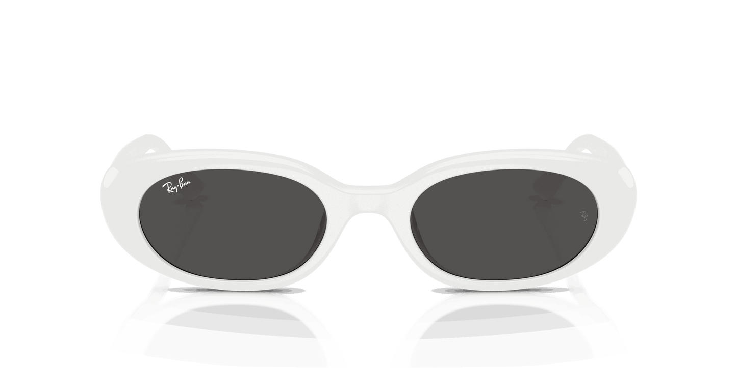 [Dark Grey Lenses, Polished White Frame]