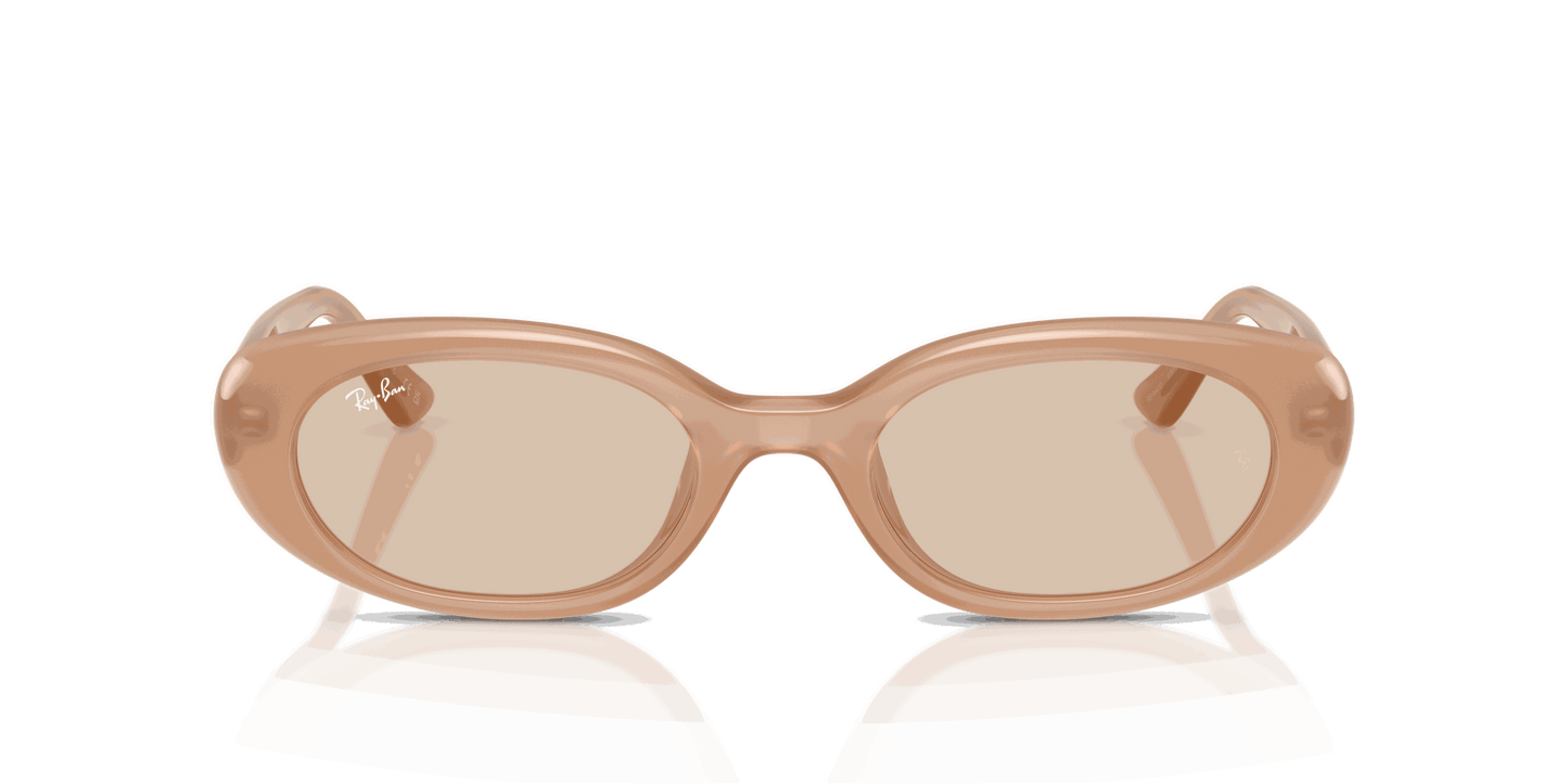 [Light Brown Lenses, Matte Opal Beige Frame]