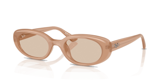 [Light Brown Lenses, Matte Opal Beige Frame]