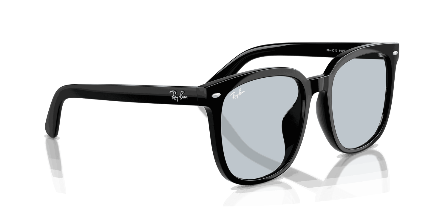 [Light Blue Lenses, Polished Black Frame]