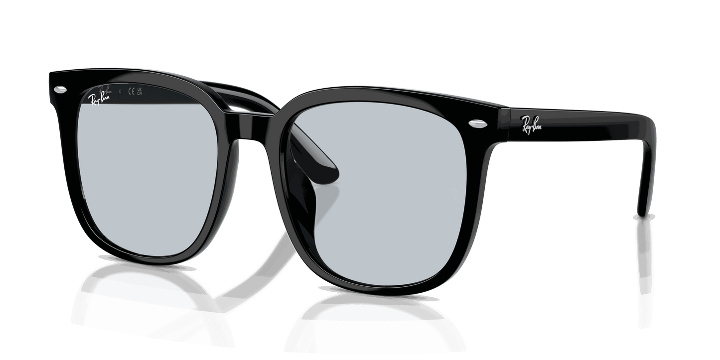 [Light Blue Lenses, Polished Black Frame]
