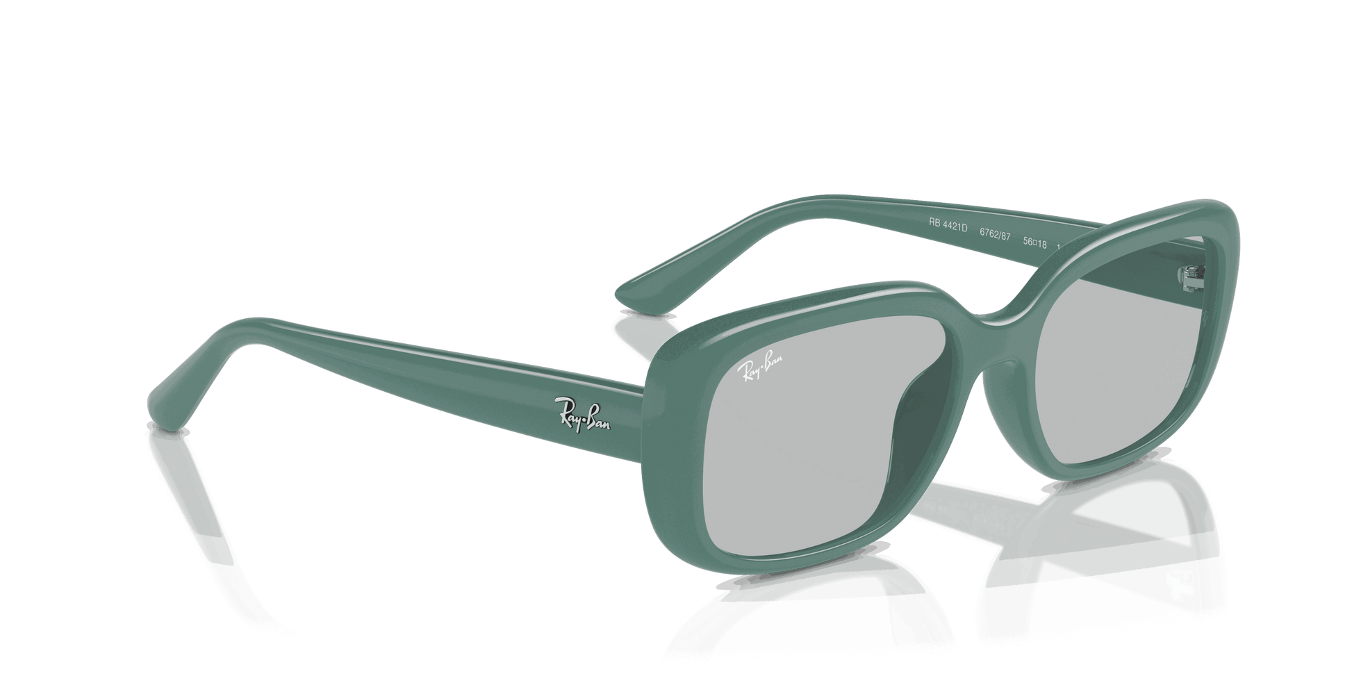 [Light Grey Lenses, Polished Algae Green Frame]