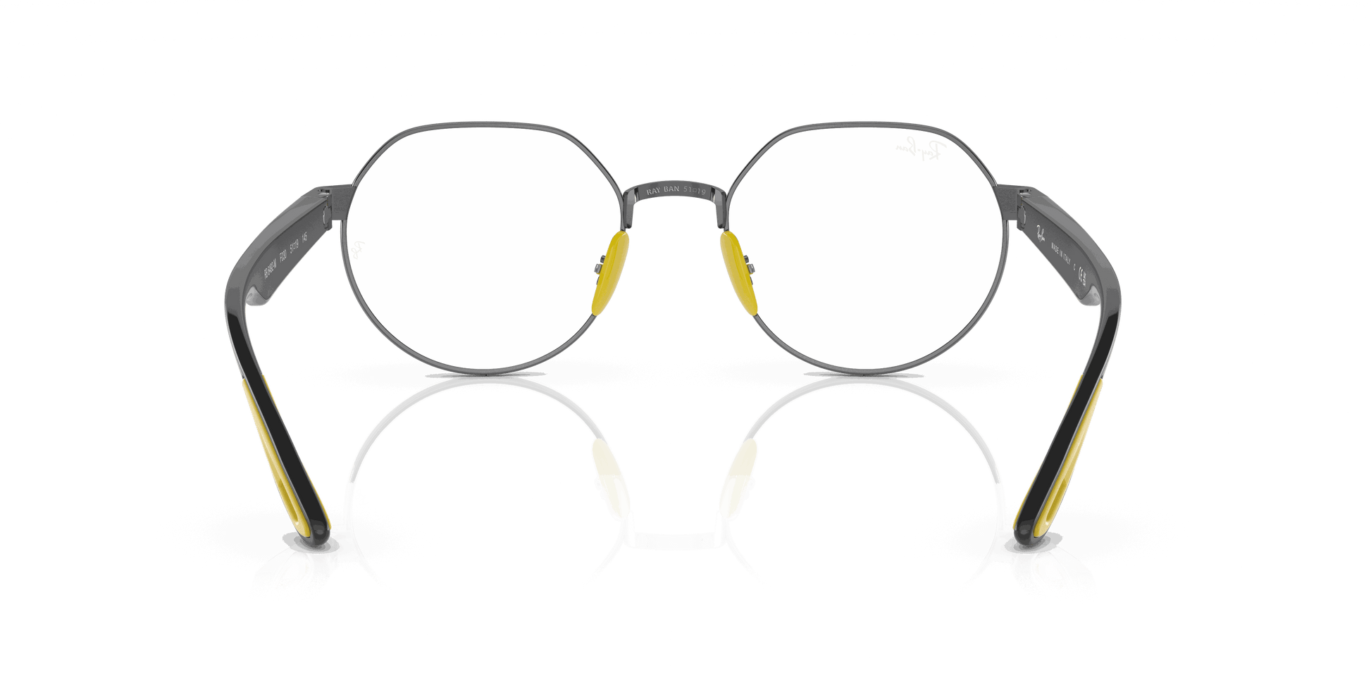 [Clear Lenses, Polished Gunmetal Frame]