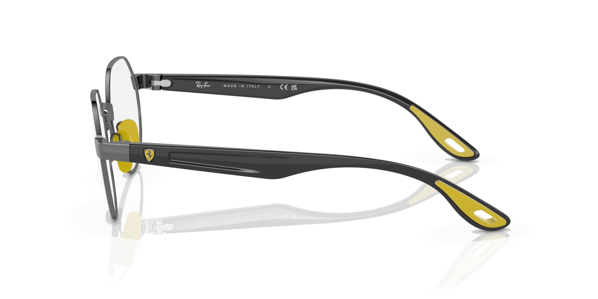 [Clear Lenses, Polished Gunmetal Frame]