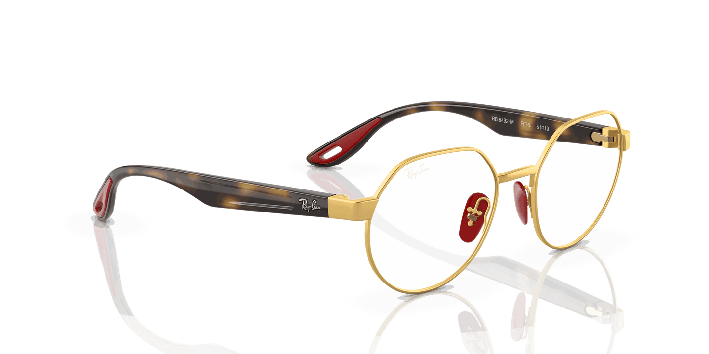 [Clear Lenses, Polished Gold Frame]