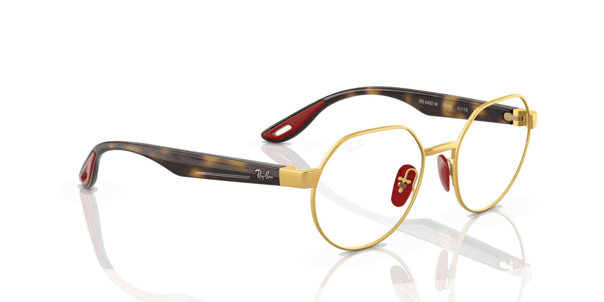 [Clear Lenses, Polished Gold Frame]