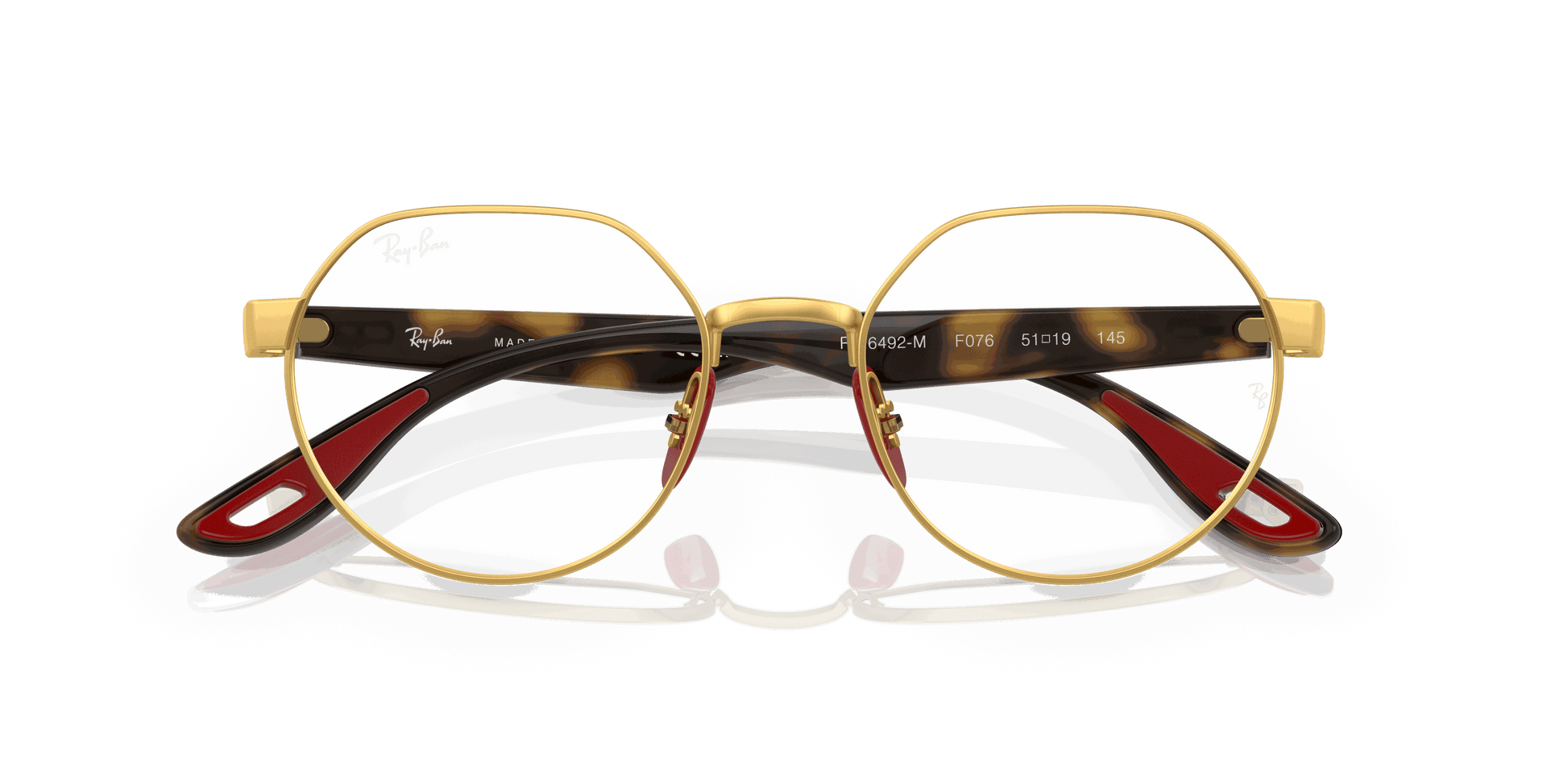 [Clear Lenses, Polished Gold Frame]