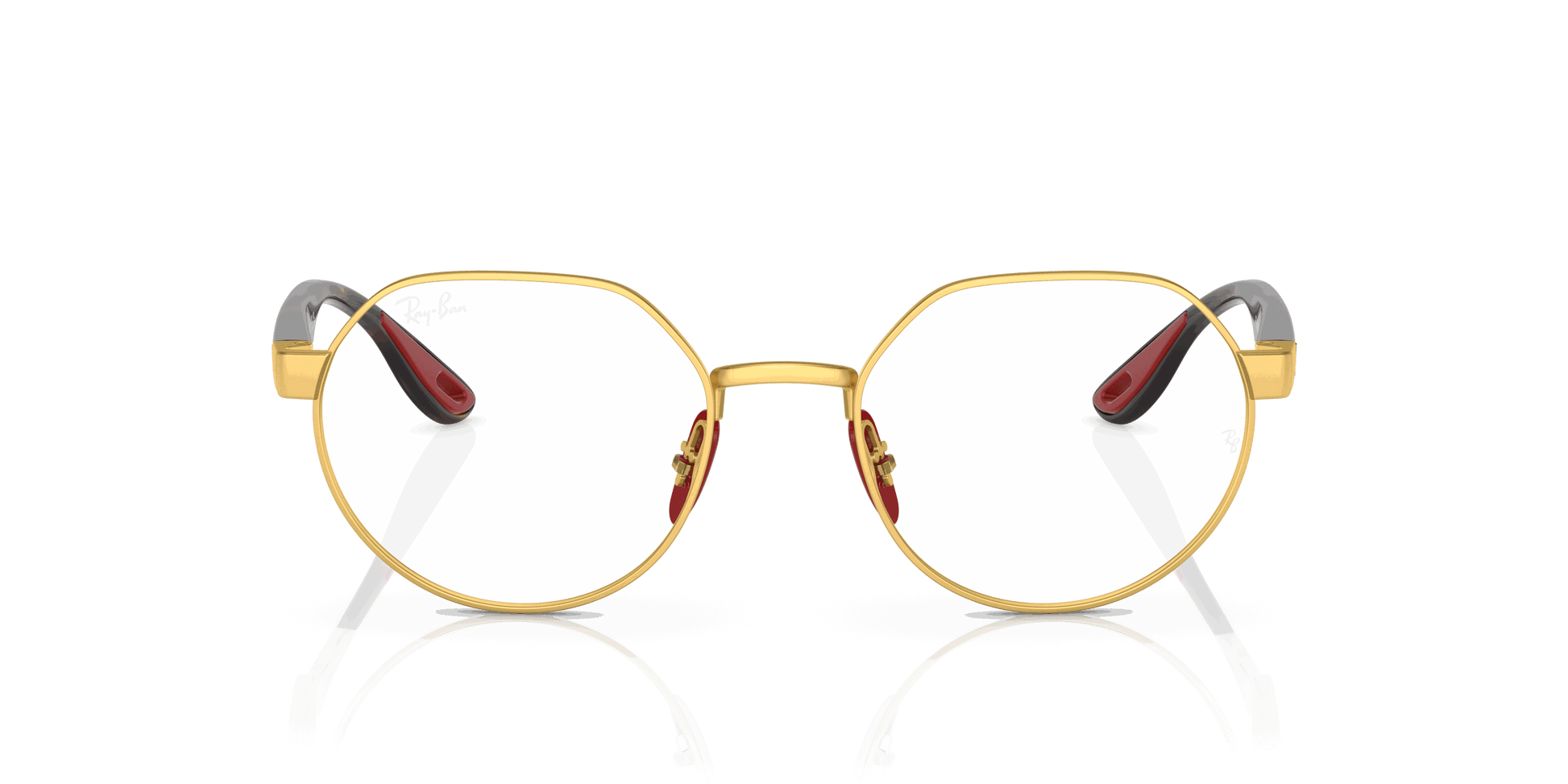 [Clear Lenses, Polished Gold Frame]