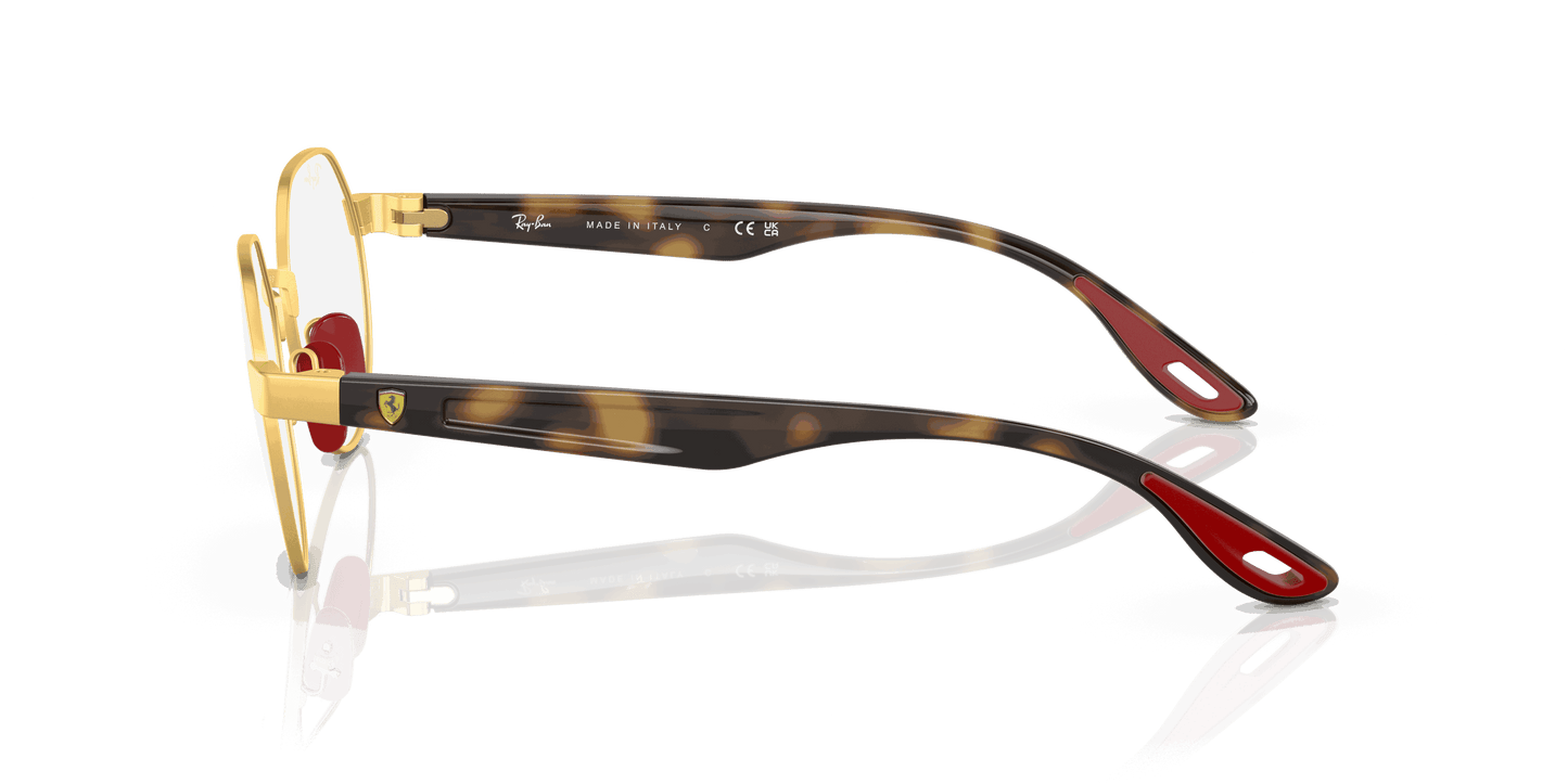 [Clear Lenses, Polished Gold Frame]