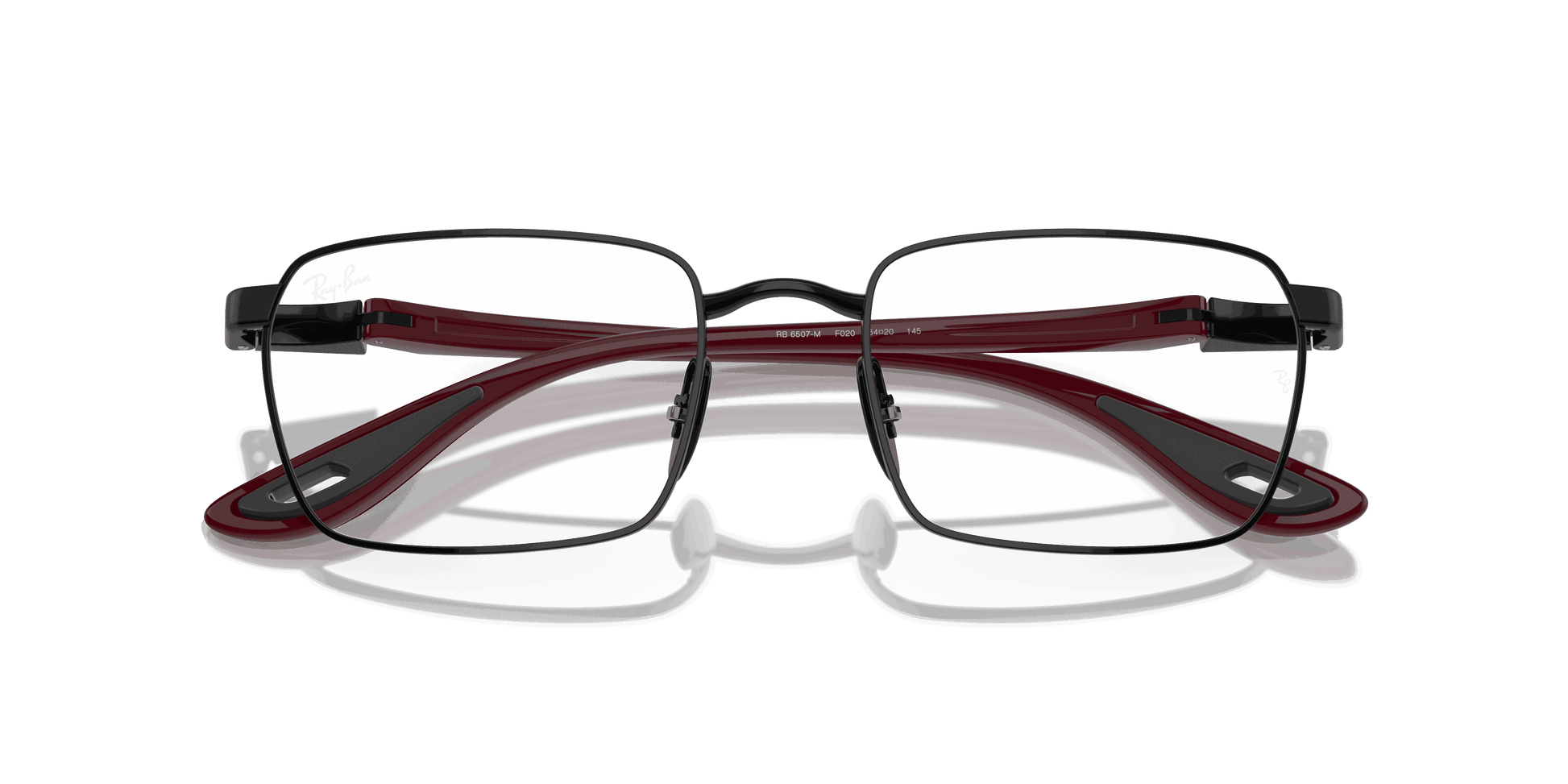 [Clear Lenses, Polished Black Frame]