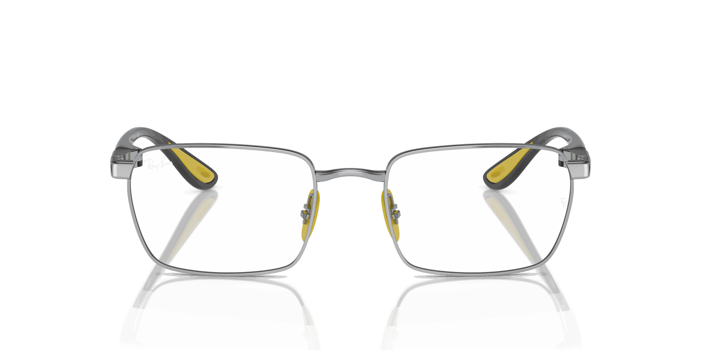 [Clear Lenses, Polished Silver Frame]