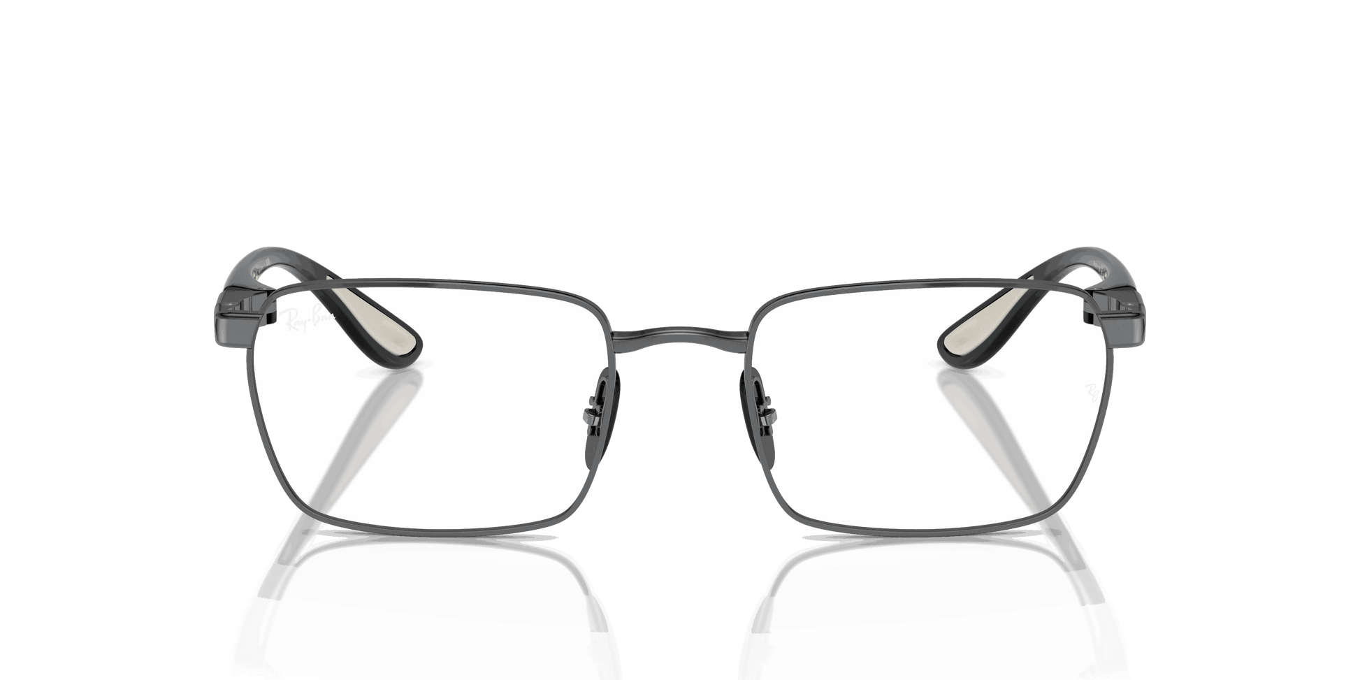 [Clear Lenses, Polished Gunmetal Frame]
