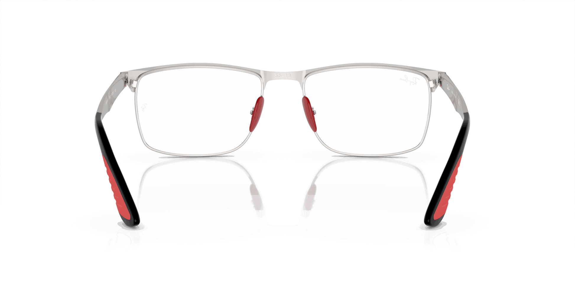 [Demo Lens Lenses, Polished Black On Silver Frame]