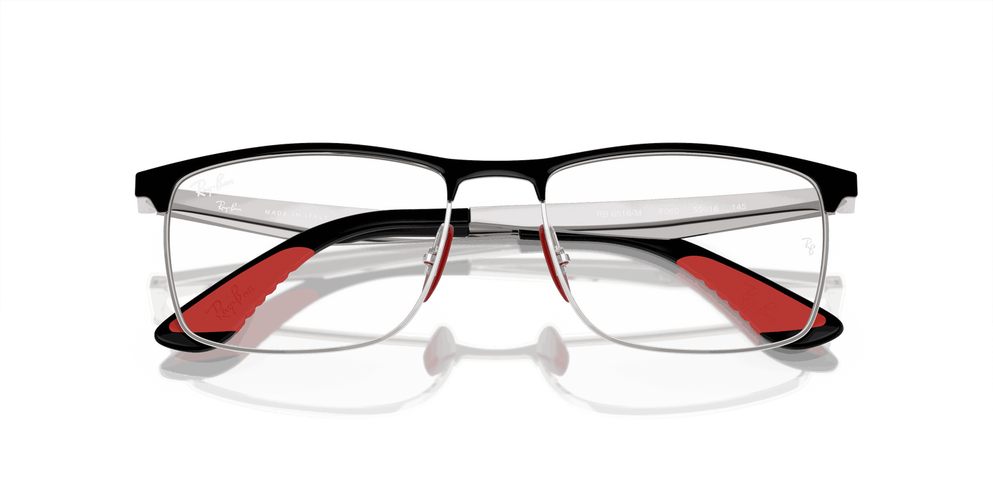 [Demo Lens Lenses, Polished Black On Silver Frame]