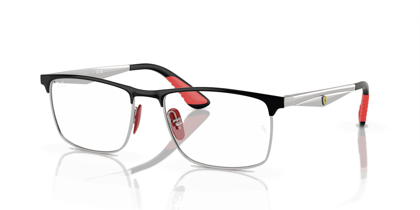 [Demo Lens Lenses, Polished Black On Silver Frame]