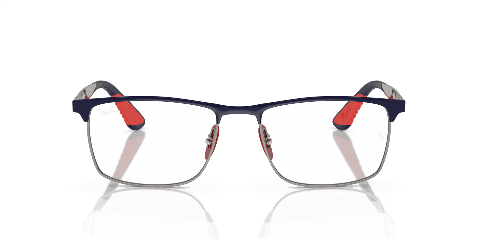 [Clear Lenses, Polished Blue On Gunmetal Frame]