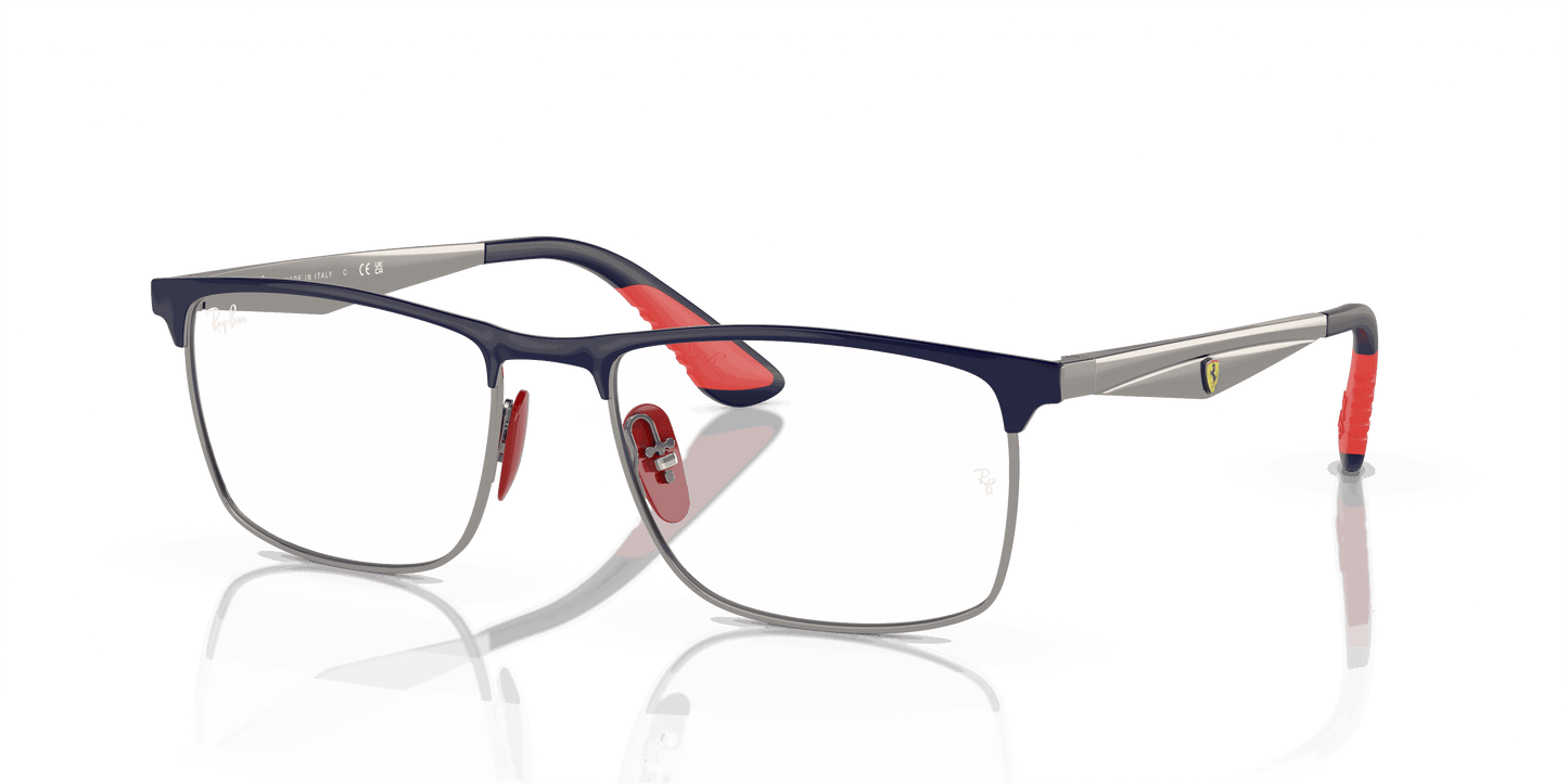 [Clear Lenses, Polished Blue On Gunmetal Frame]