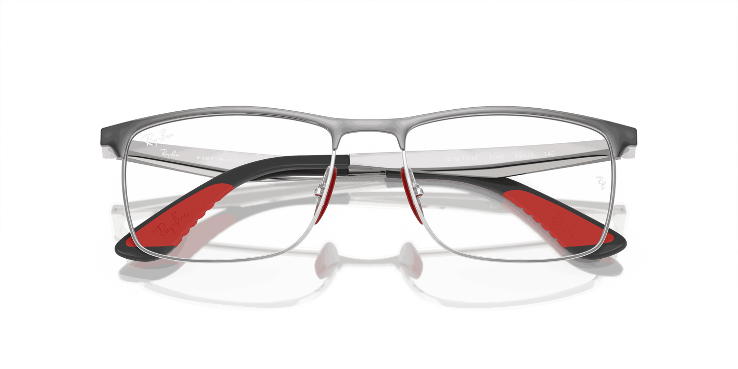 [Clear Lenses, Polished Gunmetal On Silver Frame]