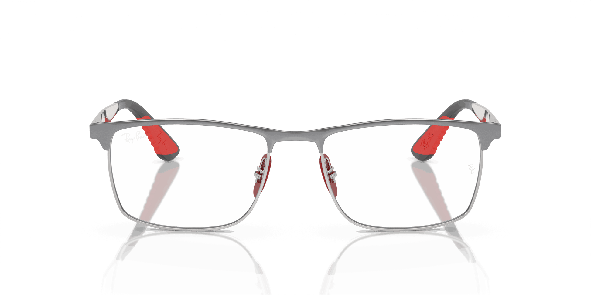[Clear Lenses, Polished Gunmetal On Silver Frame]