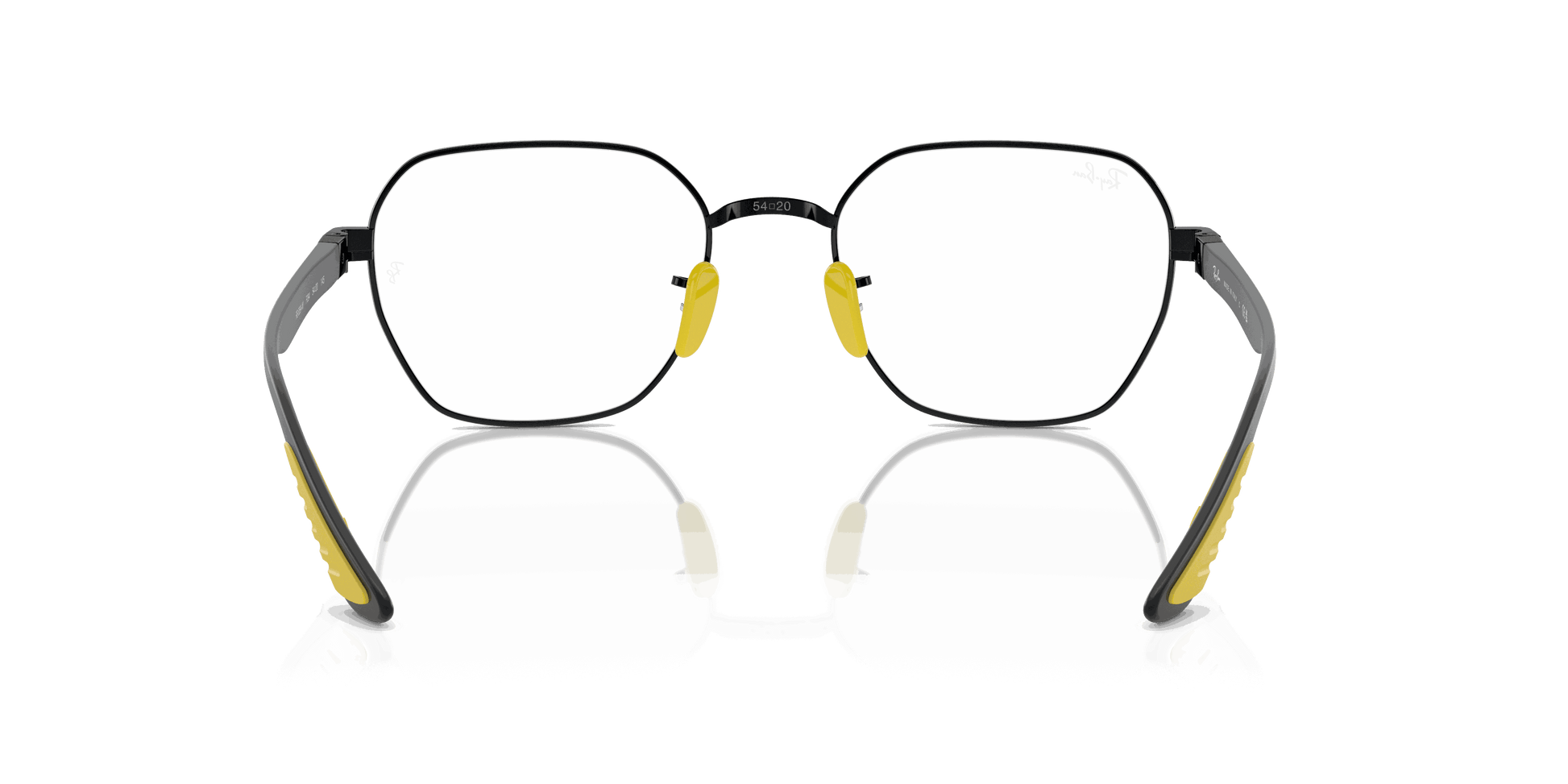 [Clear Lenses, Polished Black Frame]