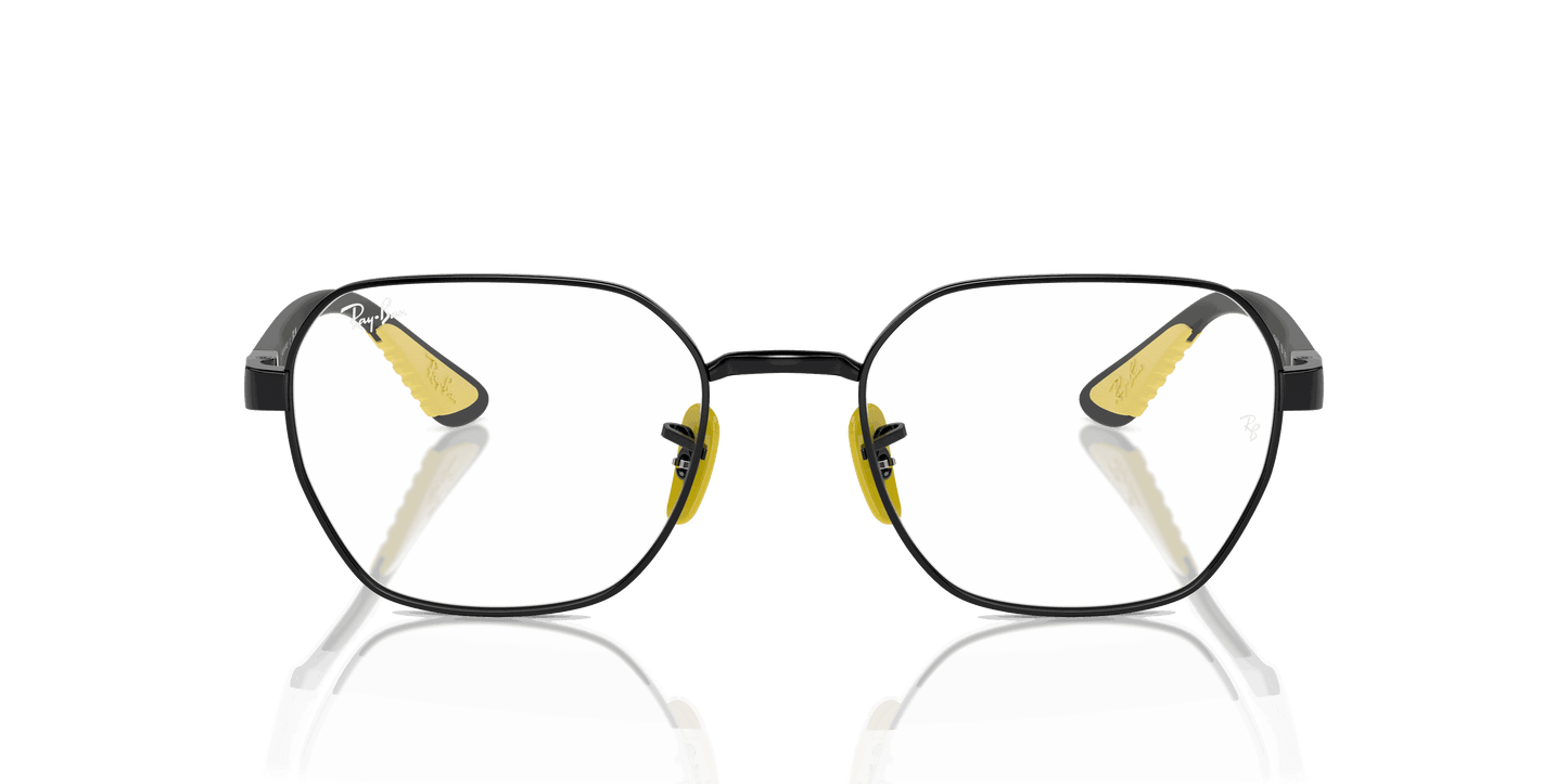 [Clear Lenses, Polished Black Frame]