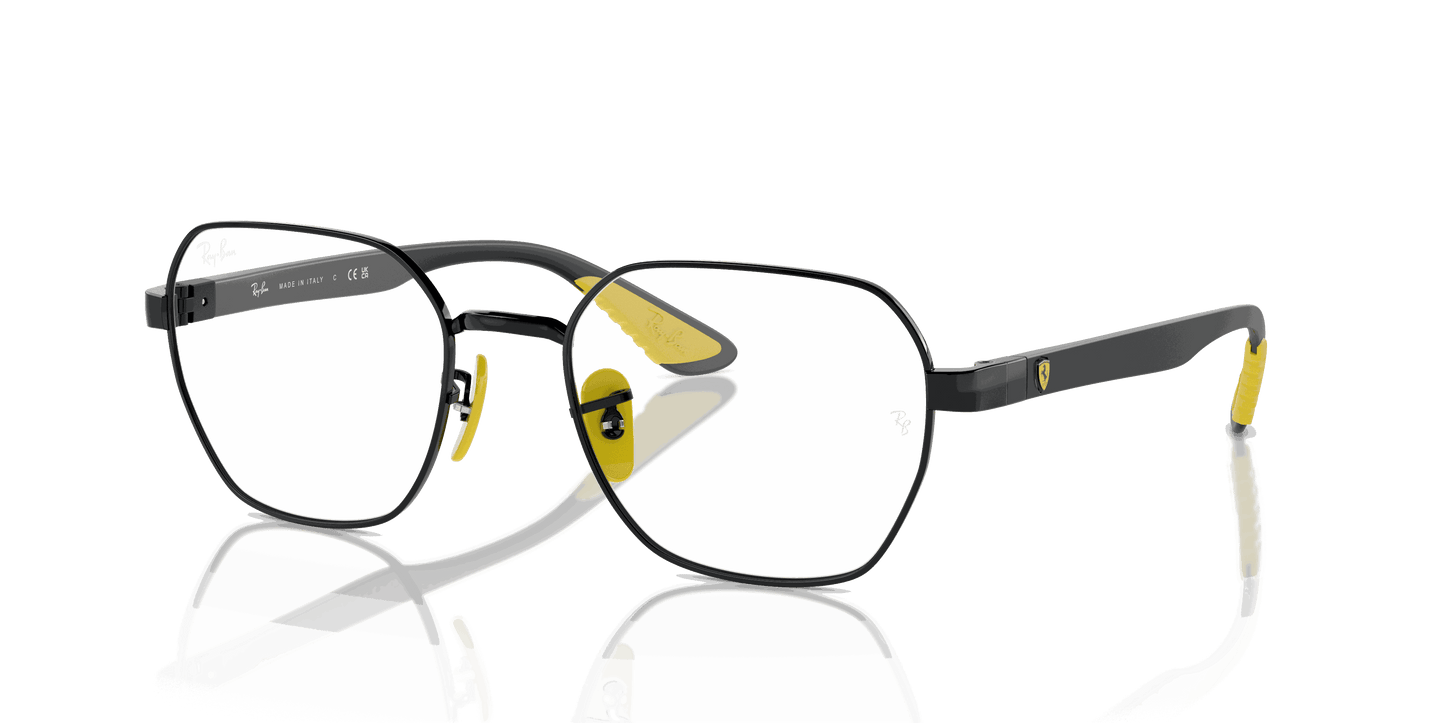 [Clear Lenses, Polished Black Frame]