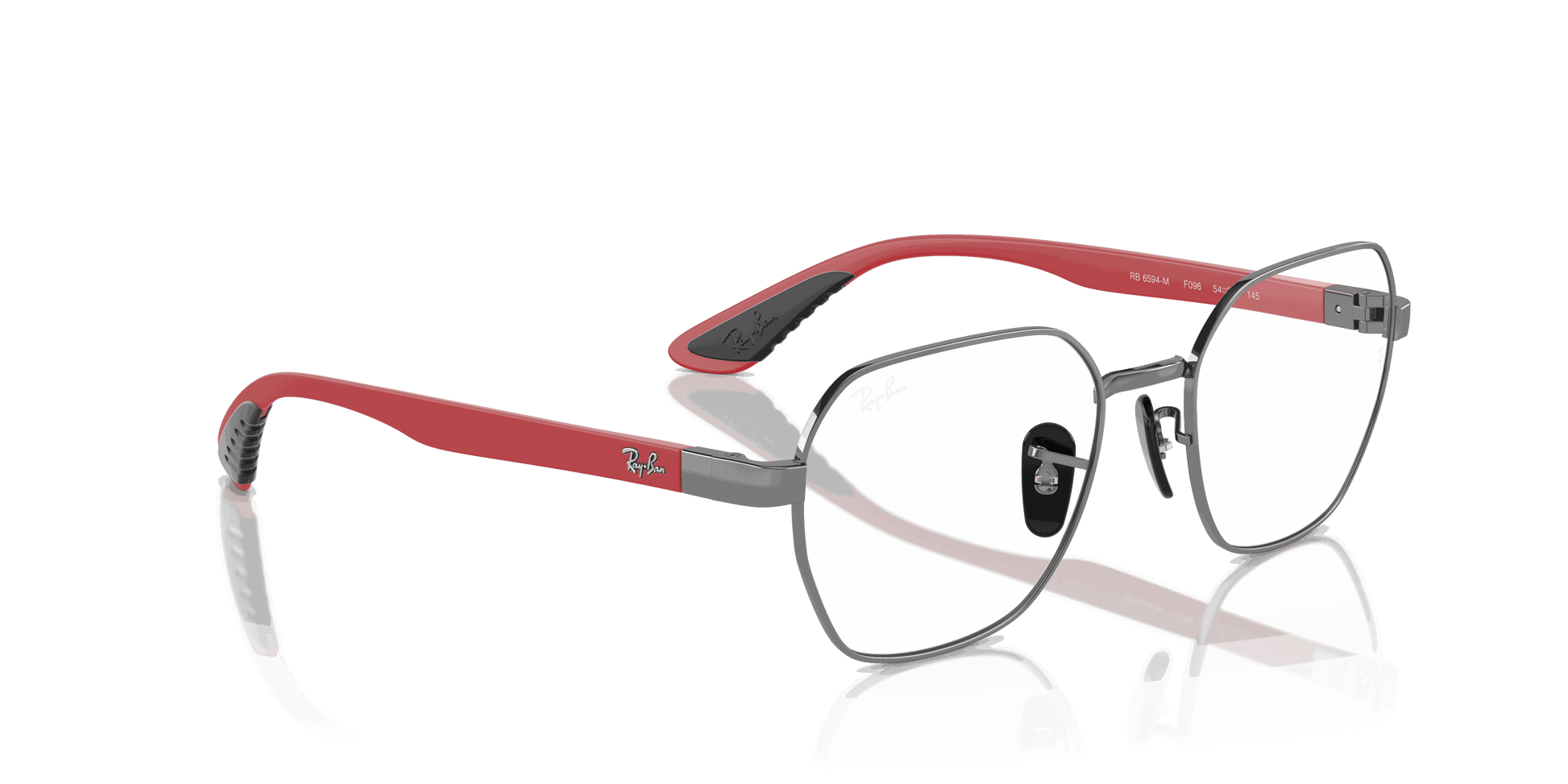 [Clear Lenses, Polished Gunmetal Frame]